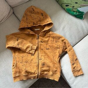 Red Caribou zipper hoodie